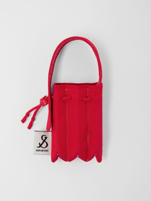 Lucky Pleats Knit Nano Bag Hello Kitty Barbados Red