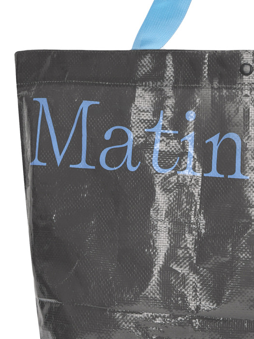 MATIN TARPAULIN SHOPPER BAG IN GREY