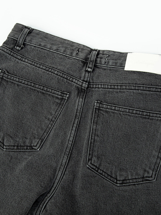 Hotfix Semi Wide Denim Jeans_bleached black