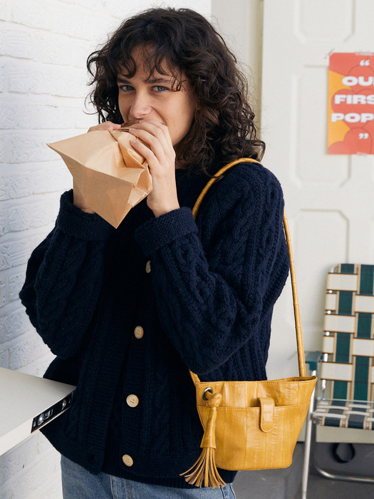 Petal mini shoulder bag (yellow)