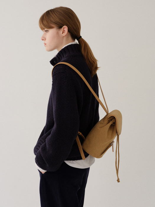 Tambourine backpack Corduroy Yellowish brown