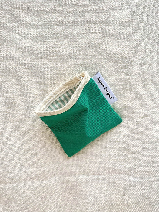  Square Color Pouch_Green(2size)