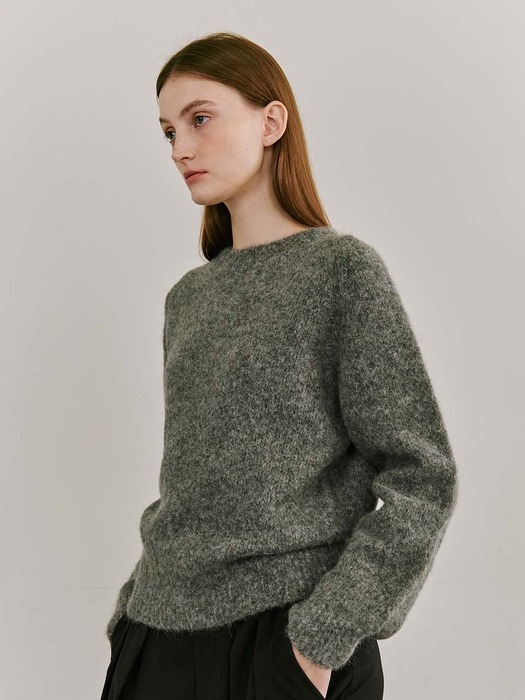 Alpaca Wholegarment Knit - Gray