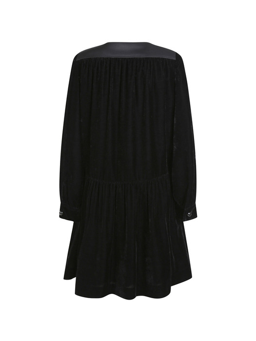 [Holiday Edition] Button Point Velvet Dress_LFDAS24030BKX