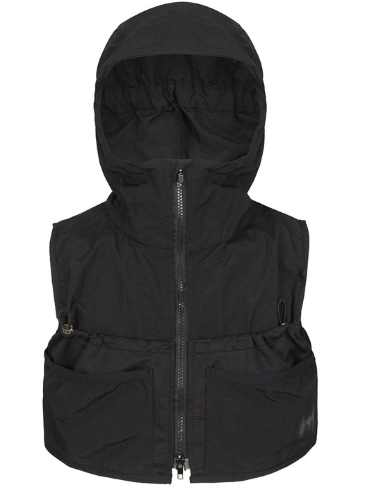 Utility Hooded Vest (FL-045_Black)