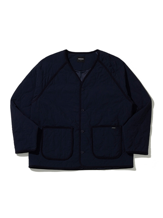 LOOSE FIT QUILTING JUMPER NAVY