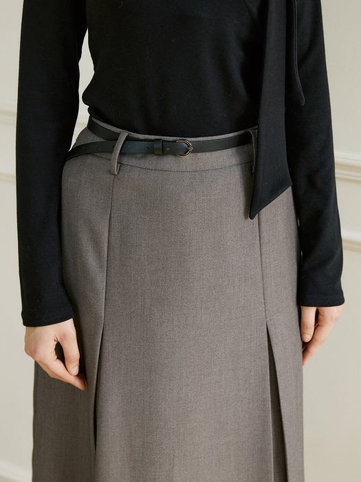 comos 1038 belt point long-skirt (bokashi gray)