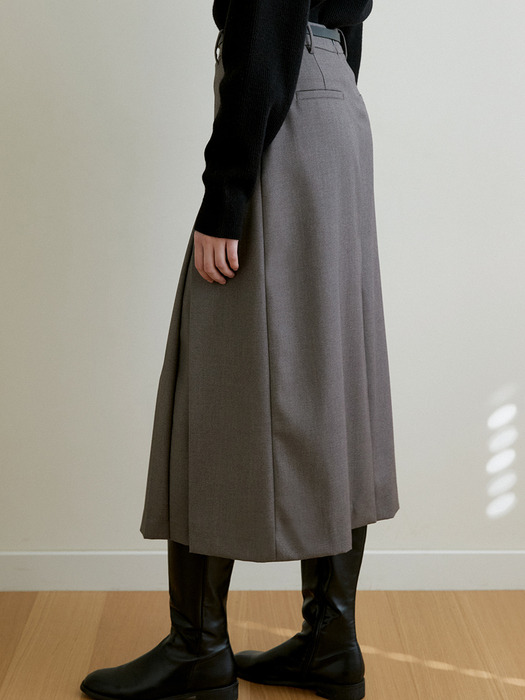 comos 1038 belt point long-skirt (bokashi gray)