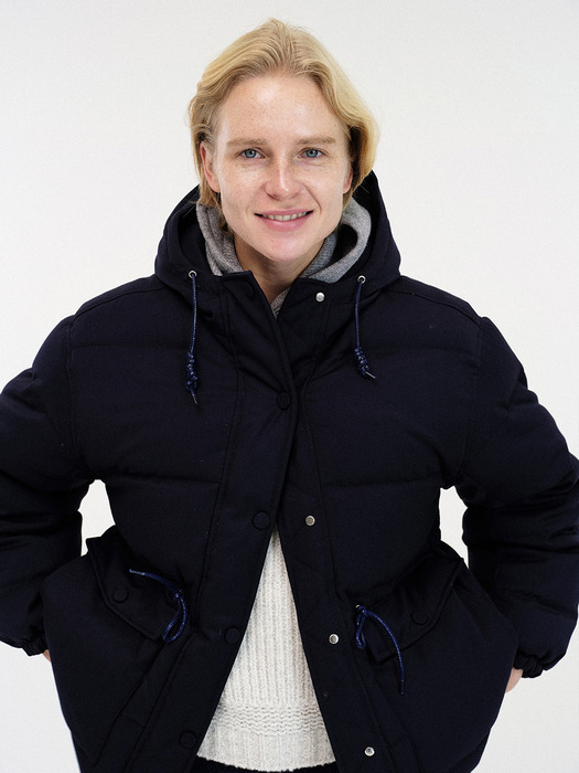 Pred puffer parka (Dark navy)