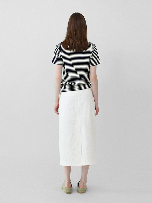 Le cotton skirt_ivory