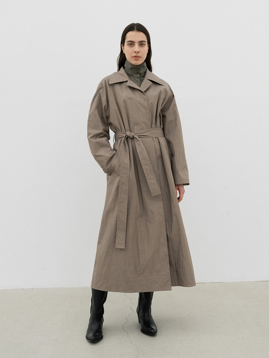 Natural Stitched Burberry Coat