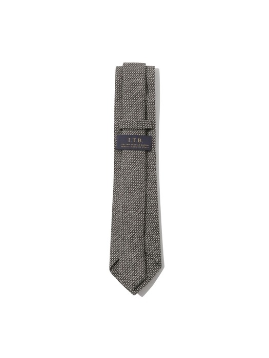 [imported fabric] brown check tie_CAAIX24003BRX