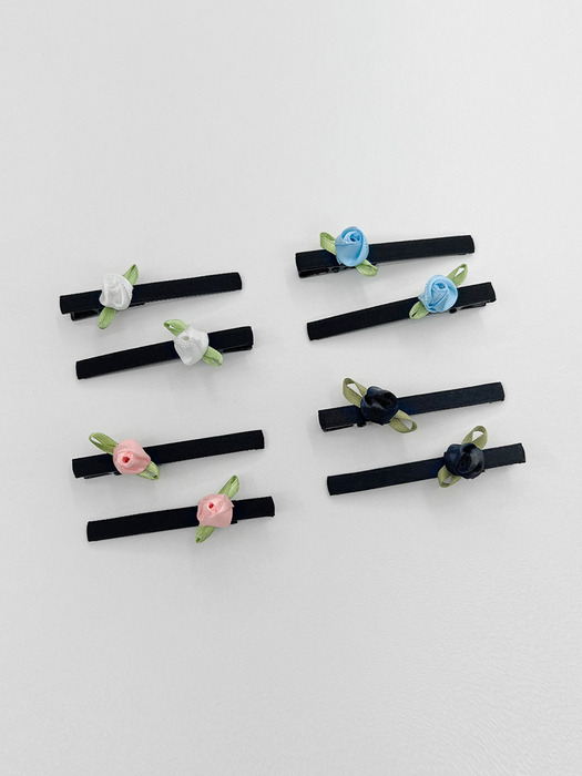[2SET] rose bud hair pin (4colors)