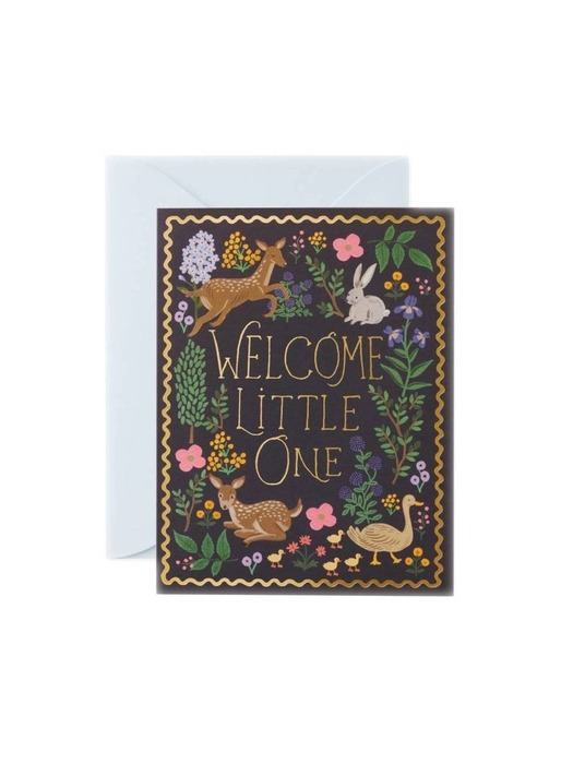 라이플페이퍼 Woodland Welcome Card 베이비 카드