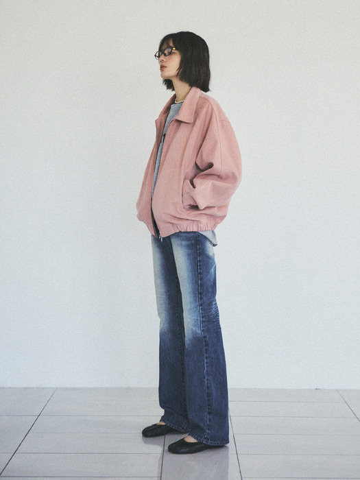 90s Classic Faux Suede Jacket _CTO113(Pink)