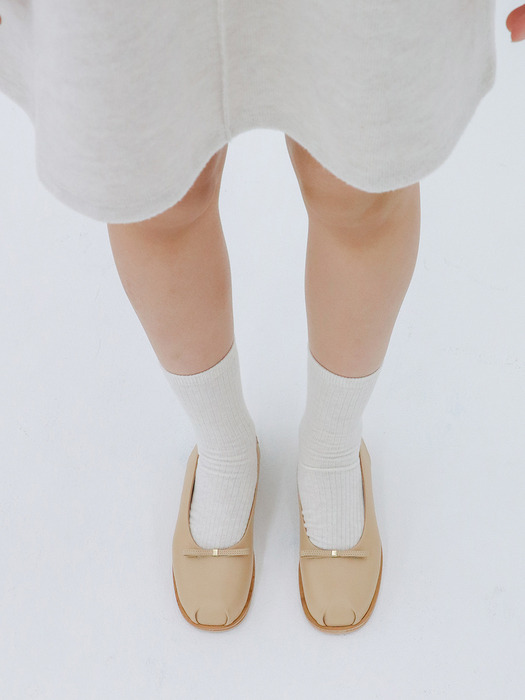 mond backopen flat shoes_24012_beige