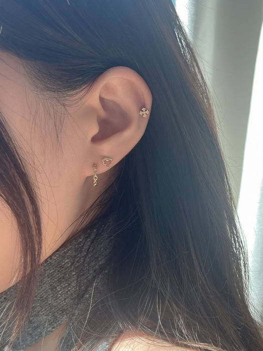 14k CH chrom cubic piercing