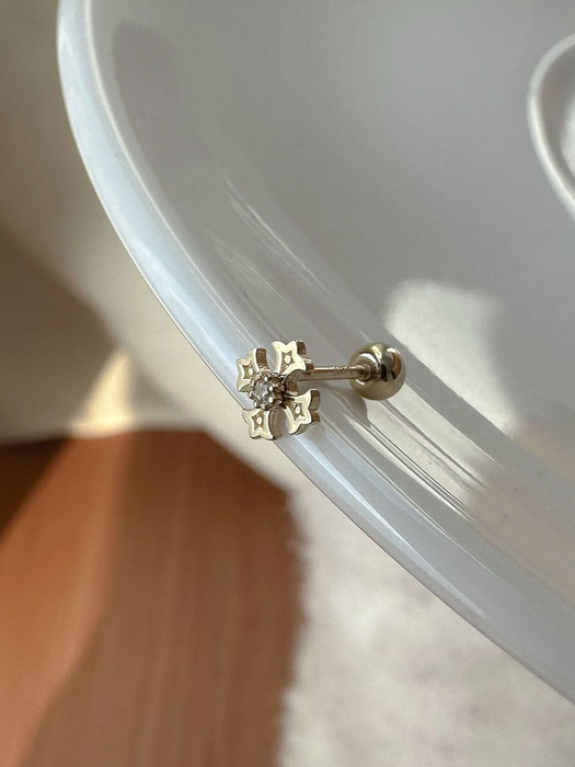 14k CH chrom cubic piercing