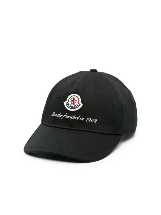몽클레어 모자 로고 패치 볼캡 블랙 3B00002 0U162 999