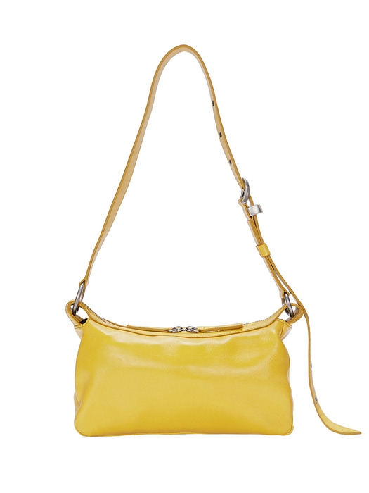 OUTPOCKET HOBO MINI_yellow glossy plain