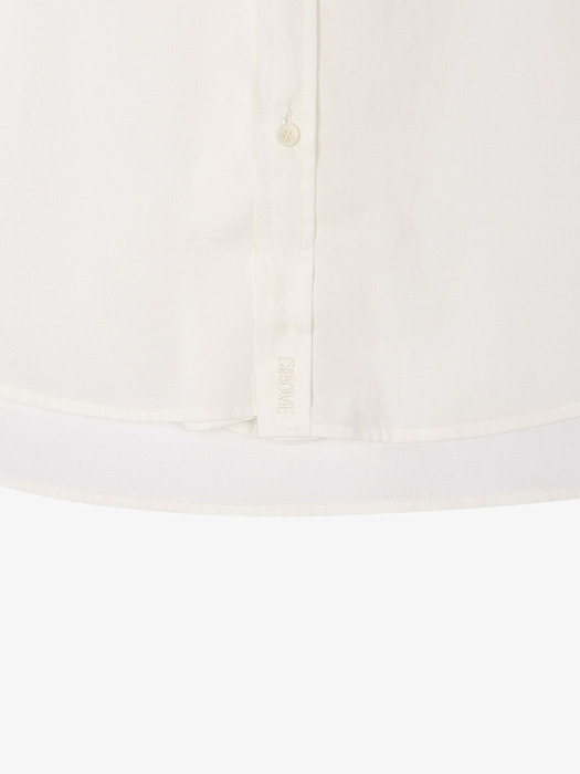 SMITH FOLD COLLAR SHIRT [IVORY]