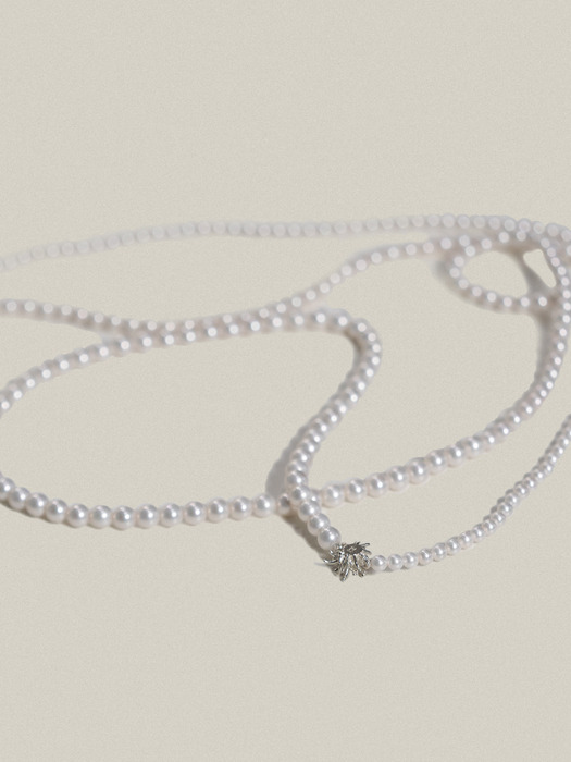 Sea Sparkle Long Pearl Necklace