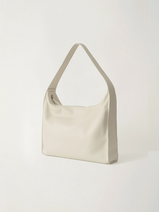 Pibi leather shoulder bag (Salt)