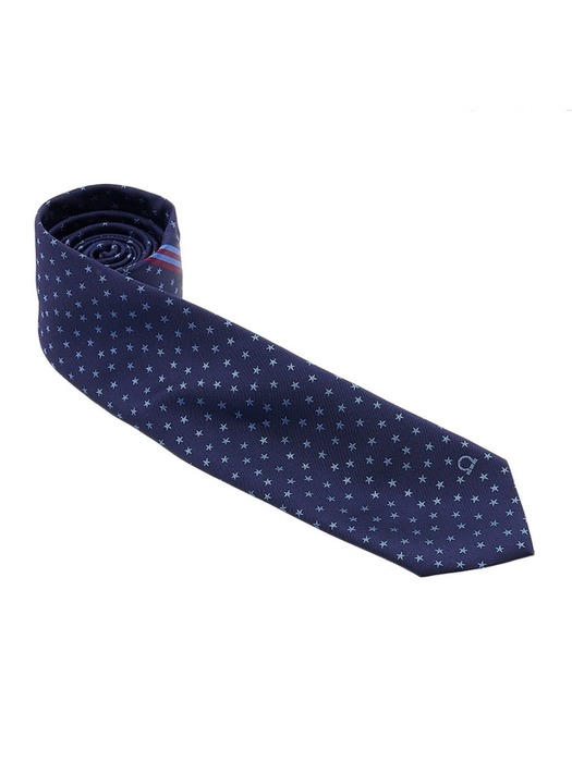 [페라가모] 남성 스타 패턴 실크 타이 35 0917 F NAVY 0762317