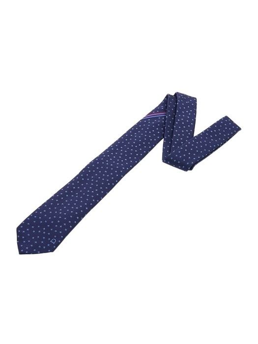 [페라가모] 남성 스타 패턴 실크 타이 35 0917 F NAVY 0762317