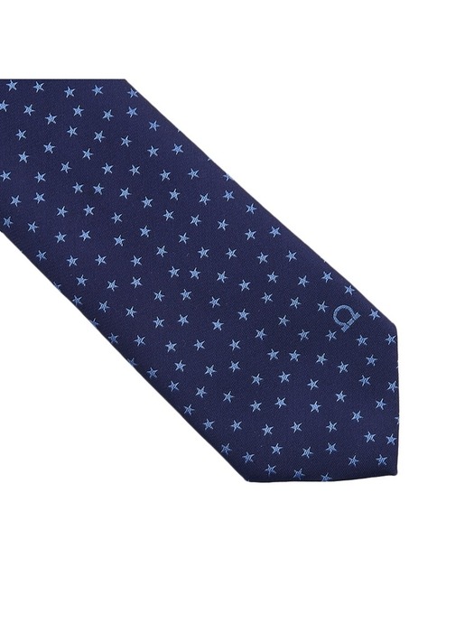 [페라가모] 남성 스타 패턴 실크 타이 35 0917 F NAVY 0762317