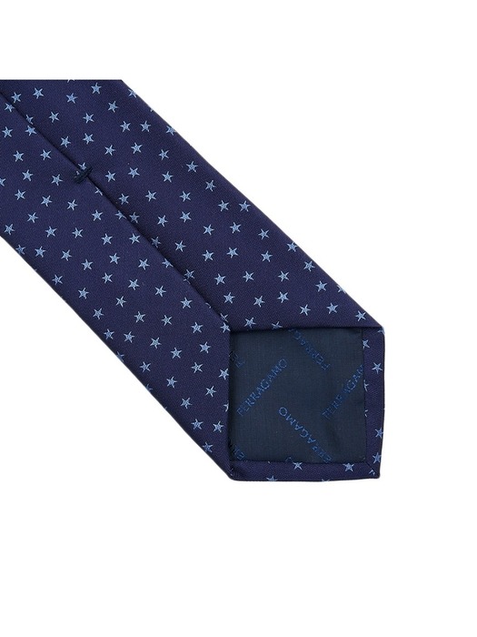[페라가모] 남성 스타 패턴 실크 타이 35 0917 F NAVY 0762317