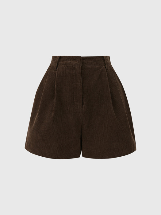 아리아 투 턱 코듀로이 숏 팬츠 / ARIA TWO TUCK CORDUROY SHORT PANTS_3colors