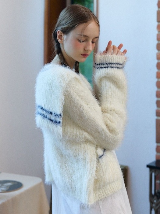 Sailor Collar Knit Cardigan_ivory