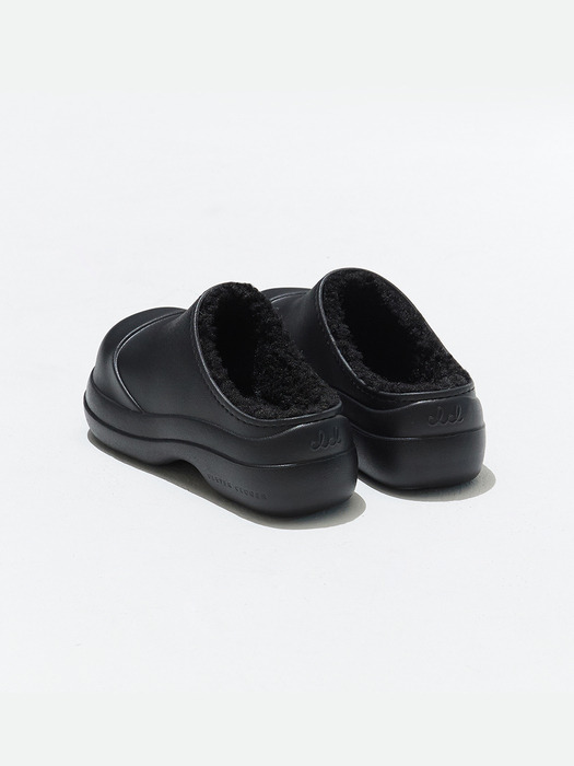 Wednesday Evening Winter Clog - Midnight Black