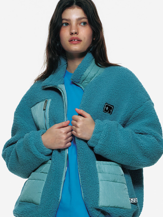 CENTAUR SHERPA FLEECE JACKET_MINT