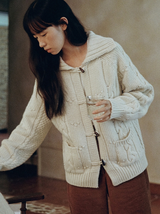 ANDY CABLE CARDIGAN (3colors)