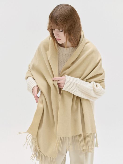 24WN cashmere shawl muffler [3colors]