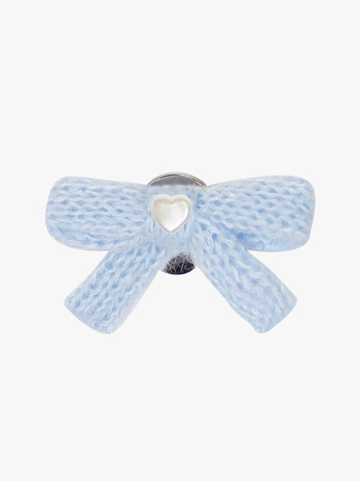 [2EA 1SET] FAIRY FLUFF RIBBON HAIRPIN_SKY BLUE