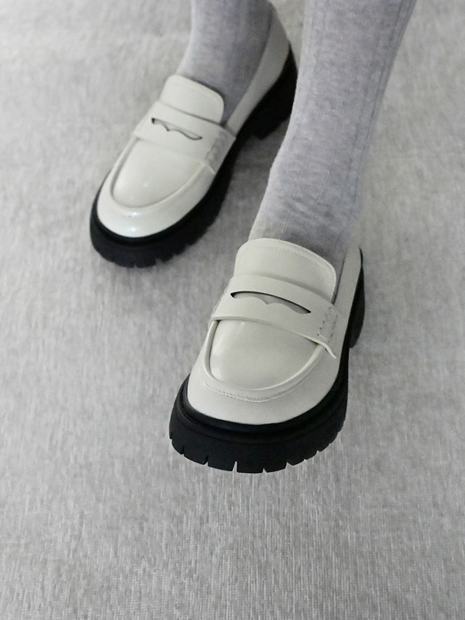 [Ivory_단독뉴컬러 출시]Loafers_Vera_RCA033F_4cm