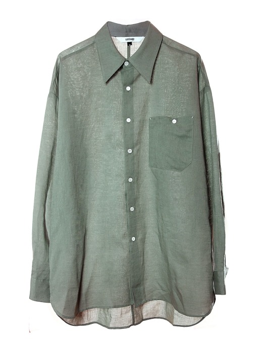 UTS-FS17 retro linen shirts[khakie(UNISEX)]