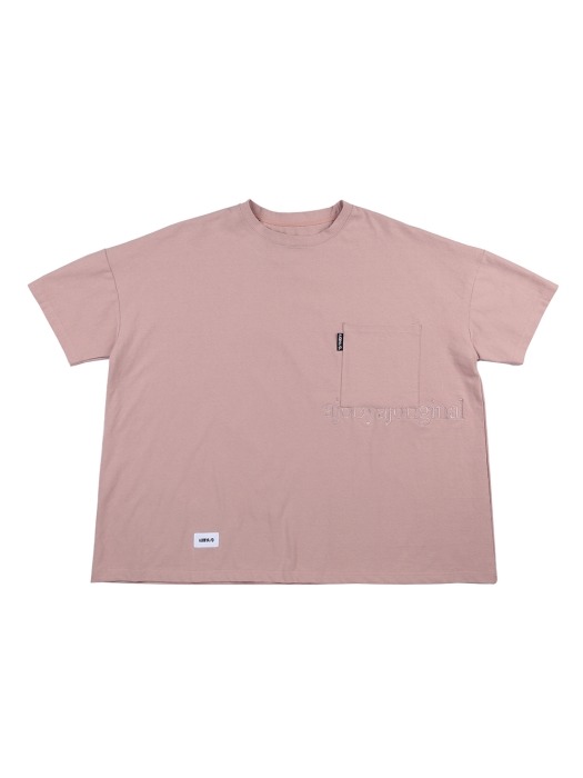 Oversized Signature Logo T-Shirt [Pink]