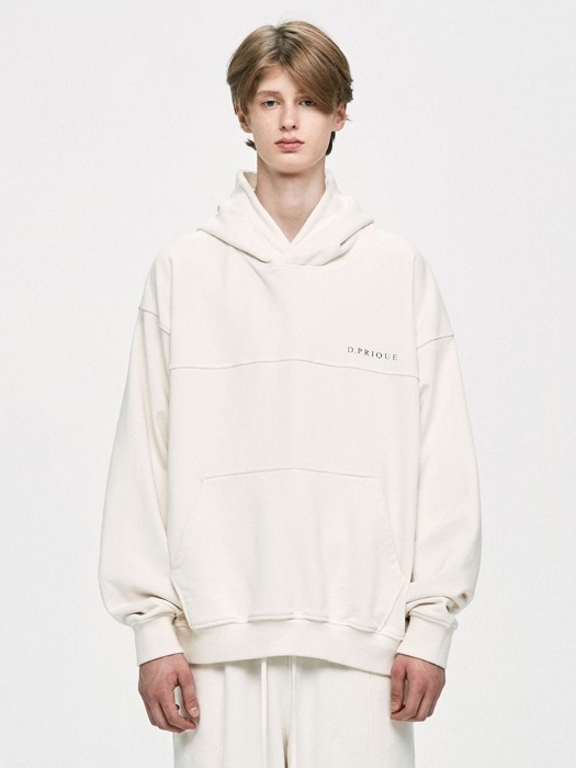 Oversized Logo Hoodie - Ivory