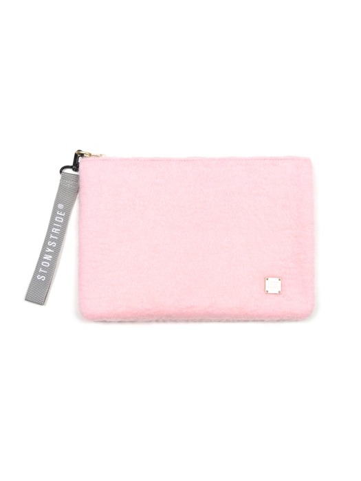 Simpiy wool clutchbag - pink