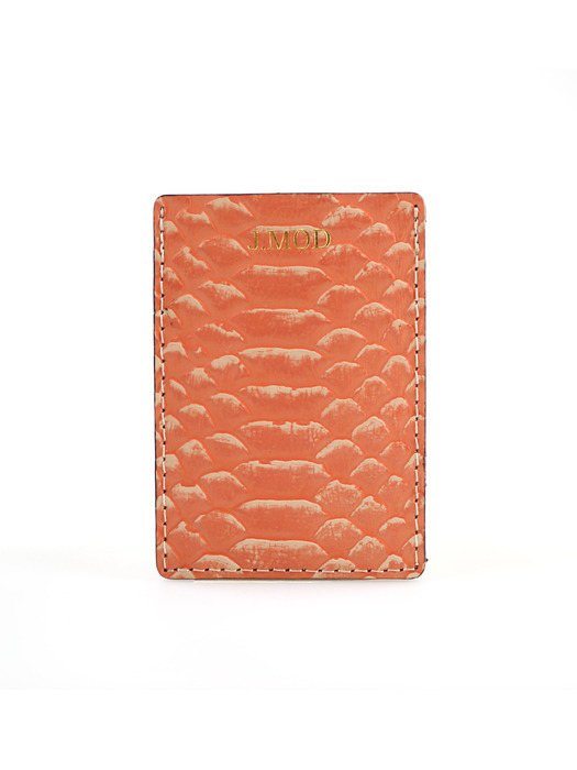 Card Case_Anaconda Orange