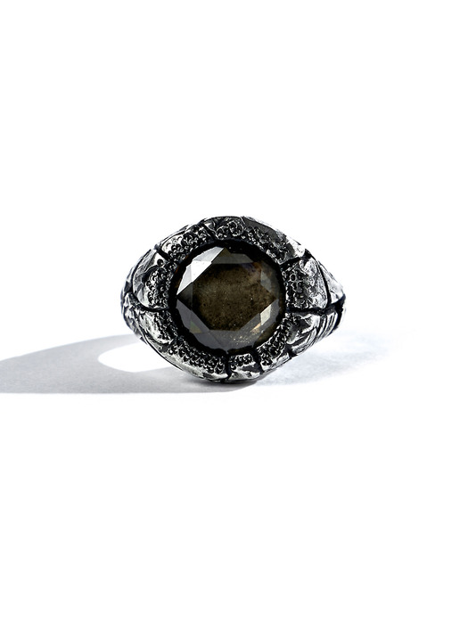 SEWN SWEN SILVER FRACTURE GEM RING