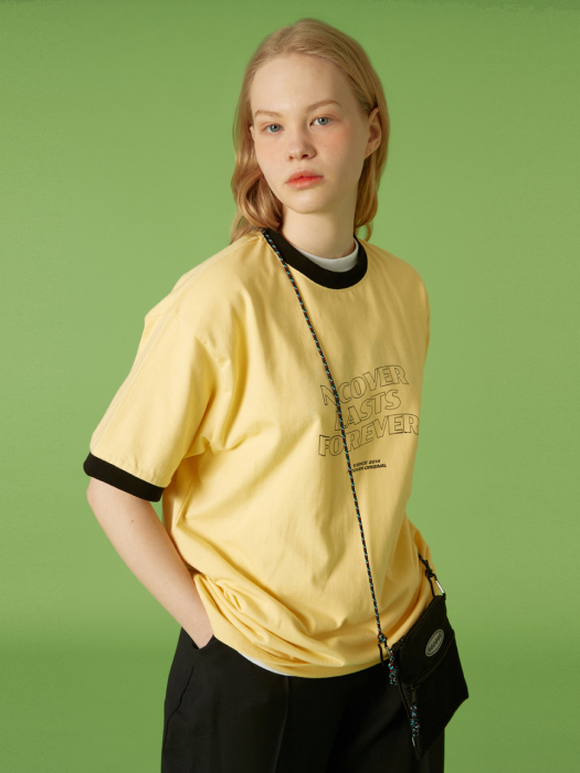 NLF layout ringer tee-yellow