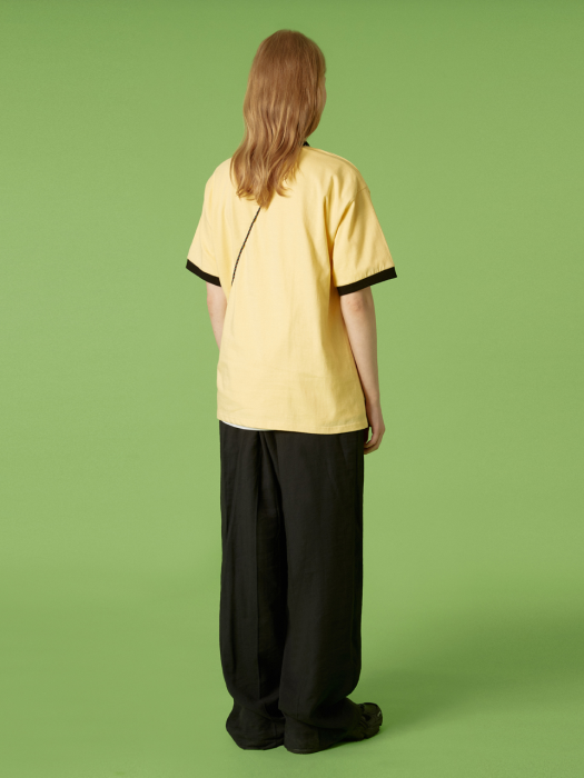 NLF layout ringer tee-yellow