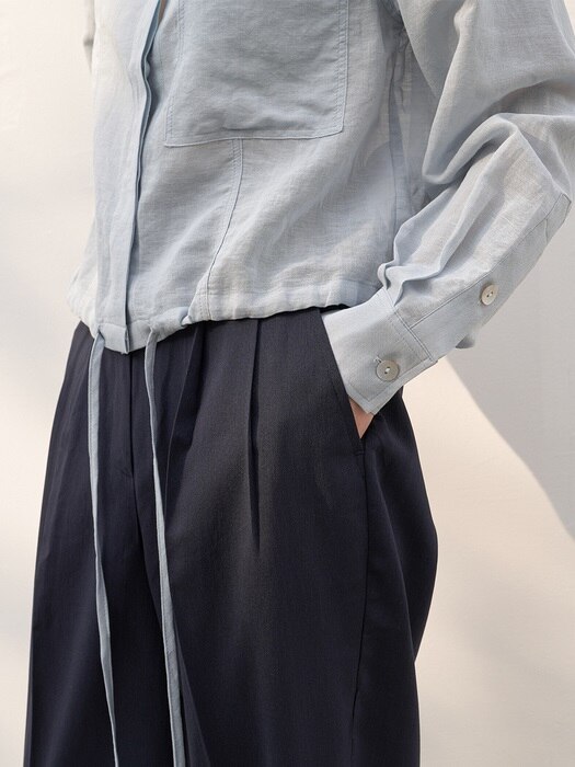 ATHE LINEN SHIRT [POWDER BLUE]