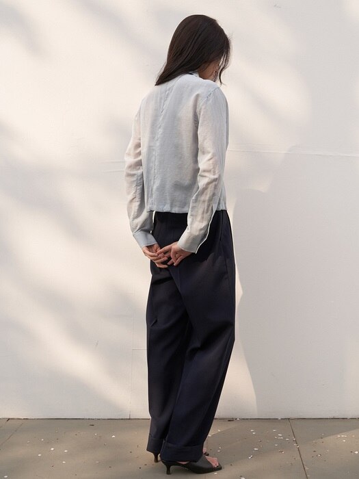 ATHE LINEN SHIRT [POWDER BLUE]