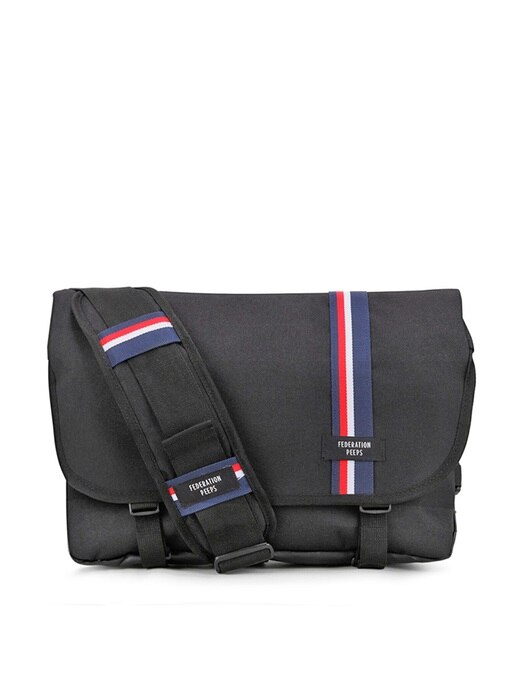 essential messenger bag(stripe_black)